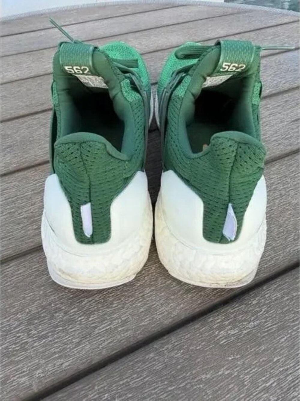 Adidas Ultra Boost Men Shoe Sz 10.5 Running Casual Gym Green JuJu Smith-Schuster - Picture 3 of 5